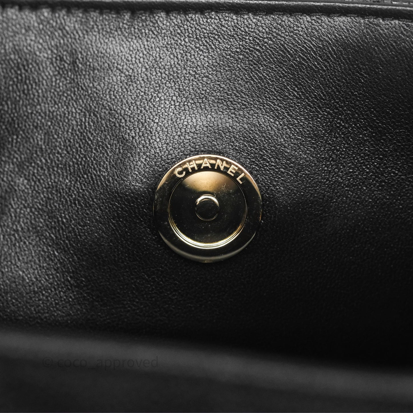 Chanel Mini Bucket Tote Black Caviar Gold Hardware 22S