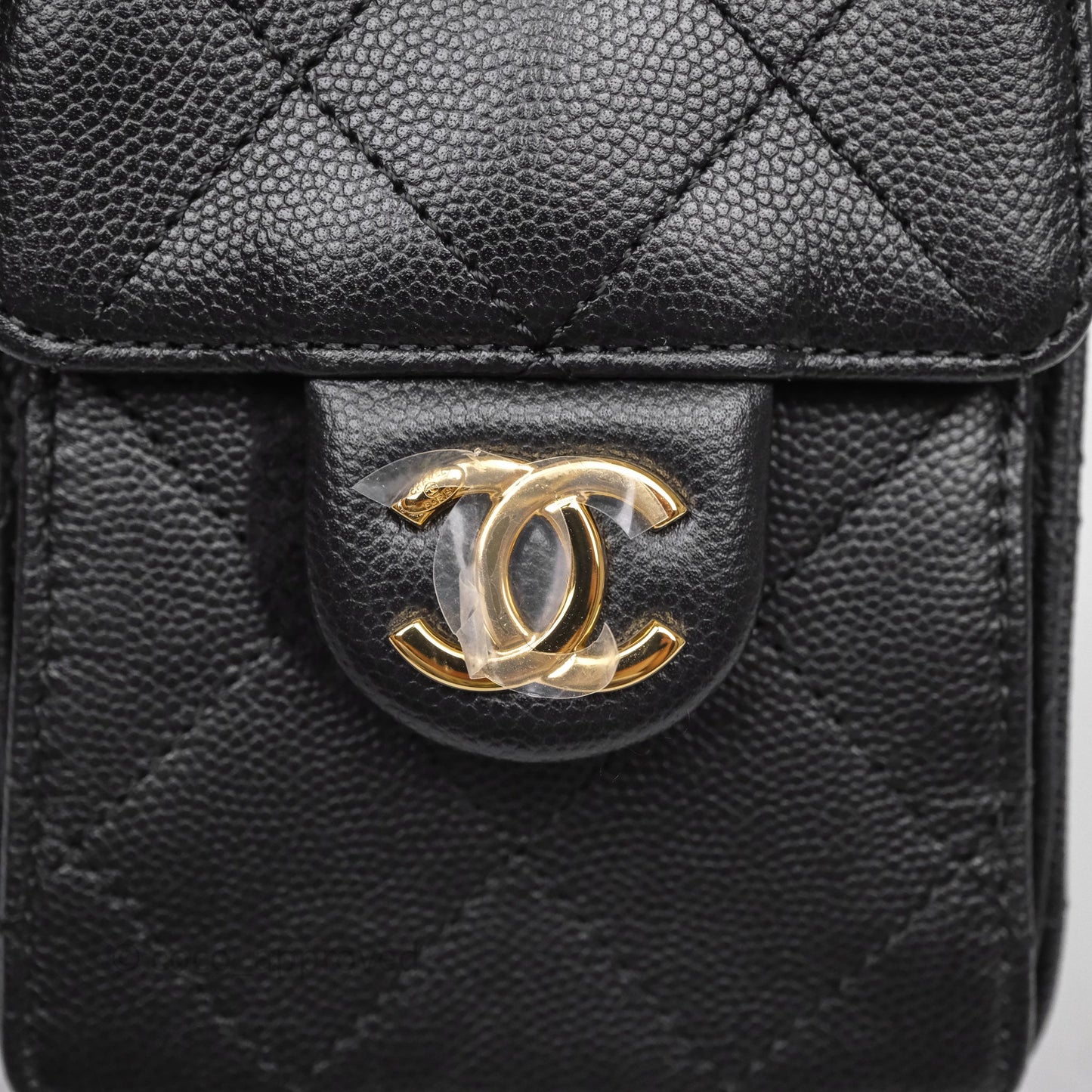 Chanel 25 Mini Bag Black Caviar Gold Hardware