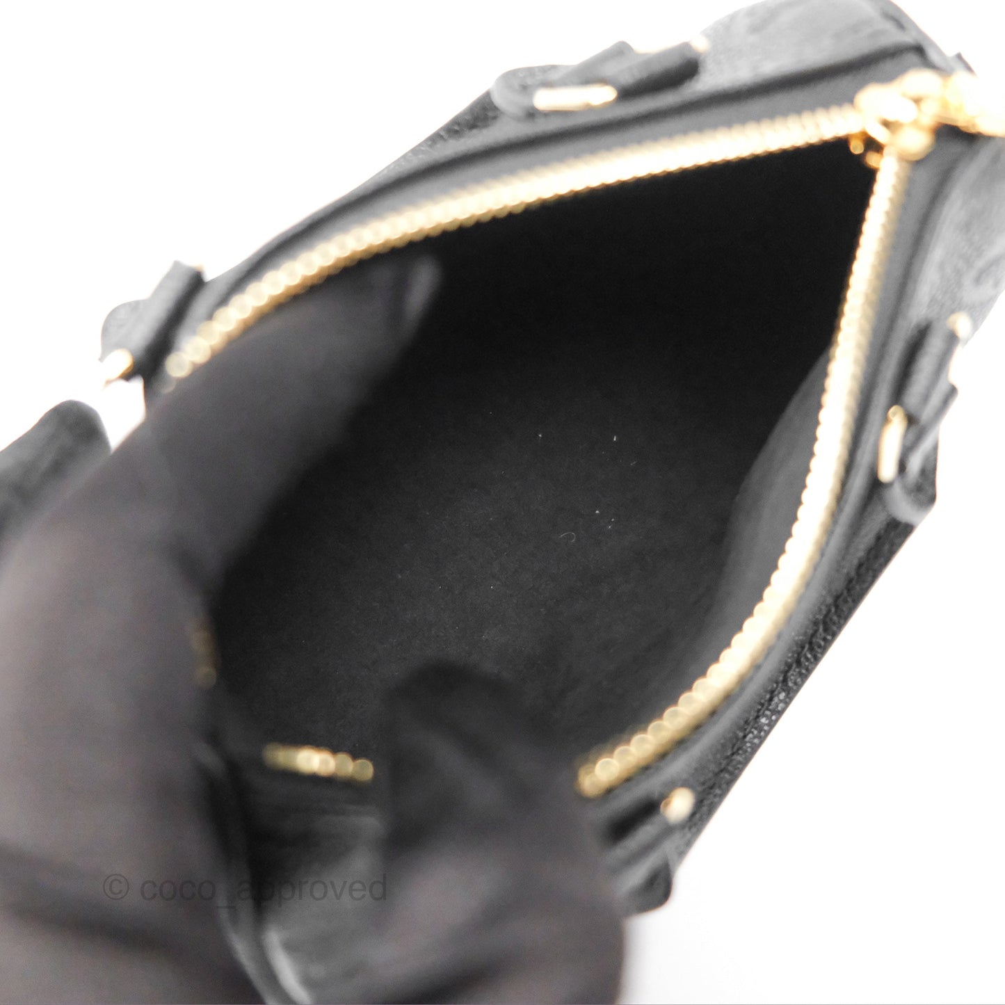 Louis Vuitton Nano Speedy Monogram Empreinte Black