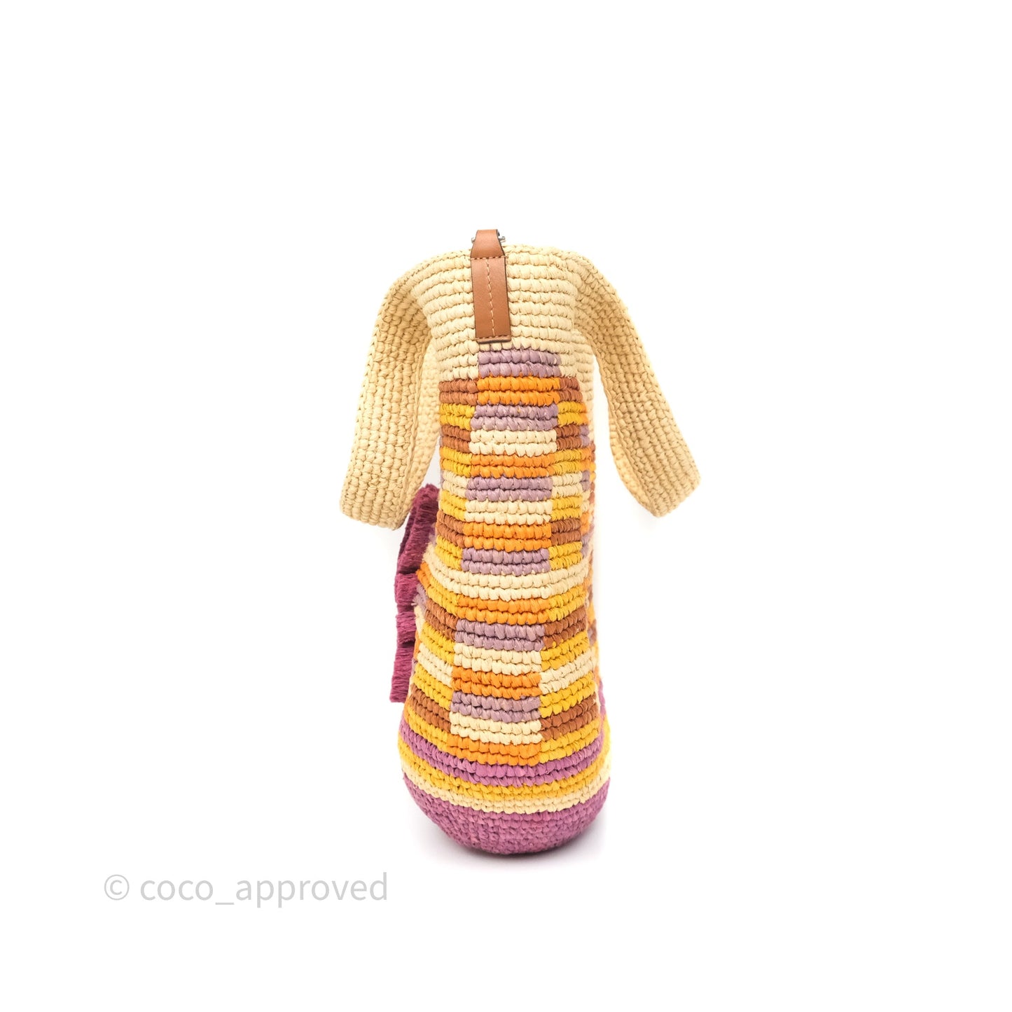 Loewe x Paula’s Ibiza Slit Mini Rainbow Raffia Bag