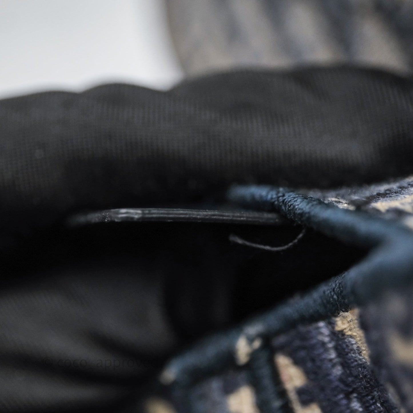 Christian Dior Navy Oblique Slim Saddle Pouch