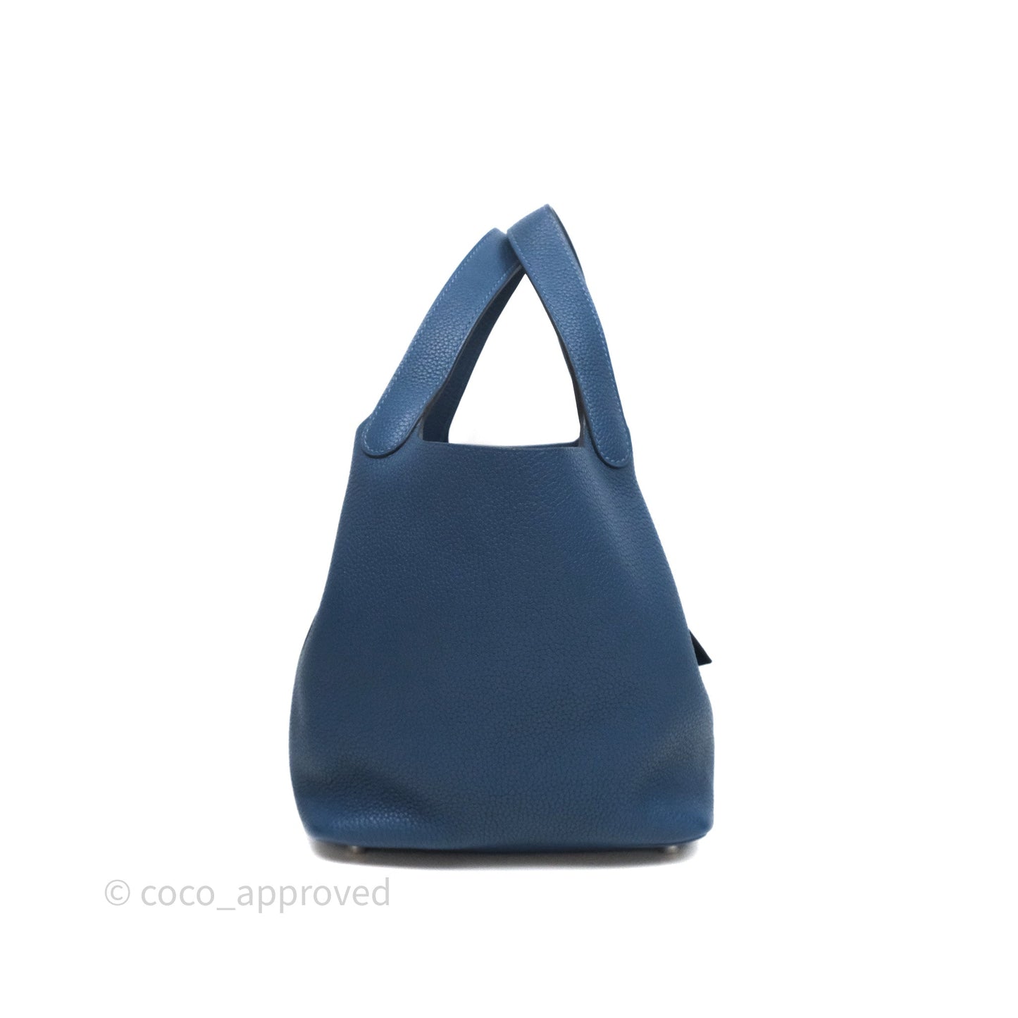 Hermès Picotin 18 Deep Blue S4 Clemence Palladium Hardware