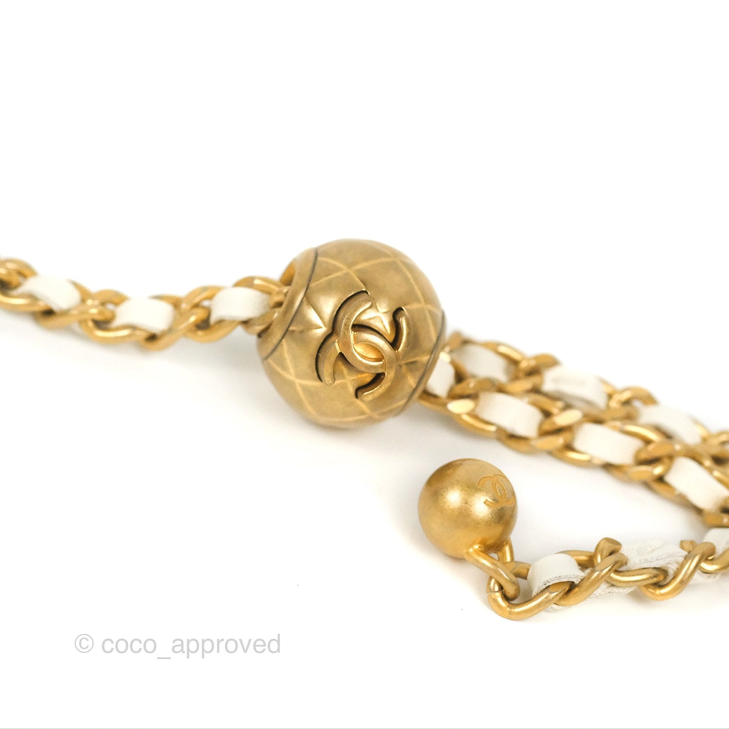 Chanel Mini Pearl Crush Vanity With Chain White Gold Hardware