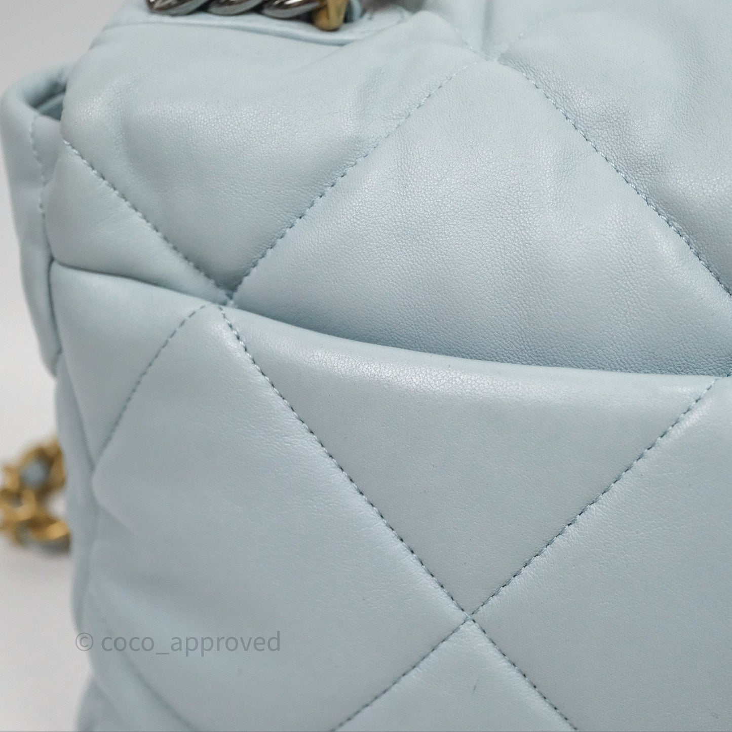 Chanel 19 Medium Blue Mixed Hardware