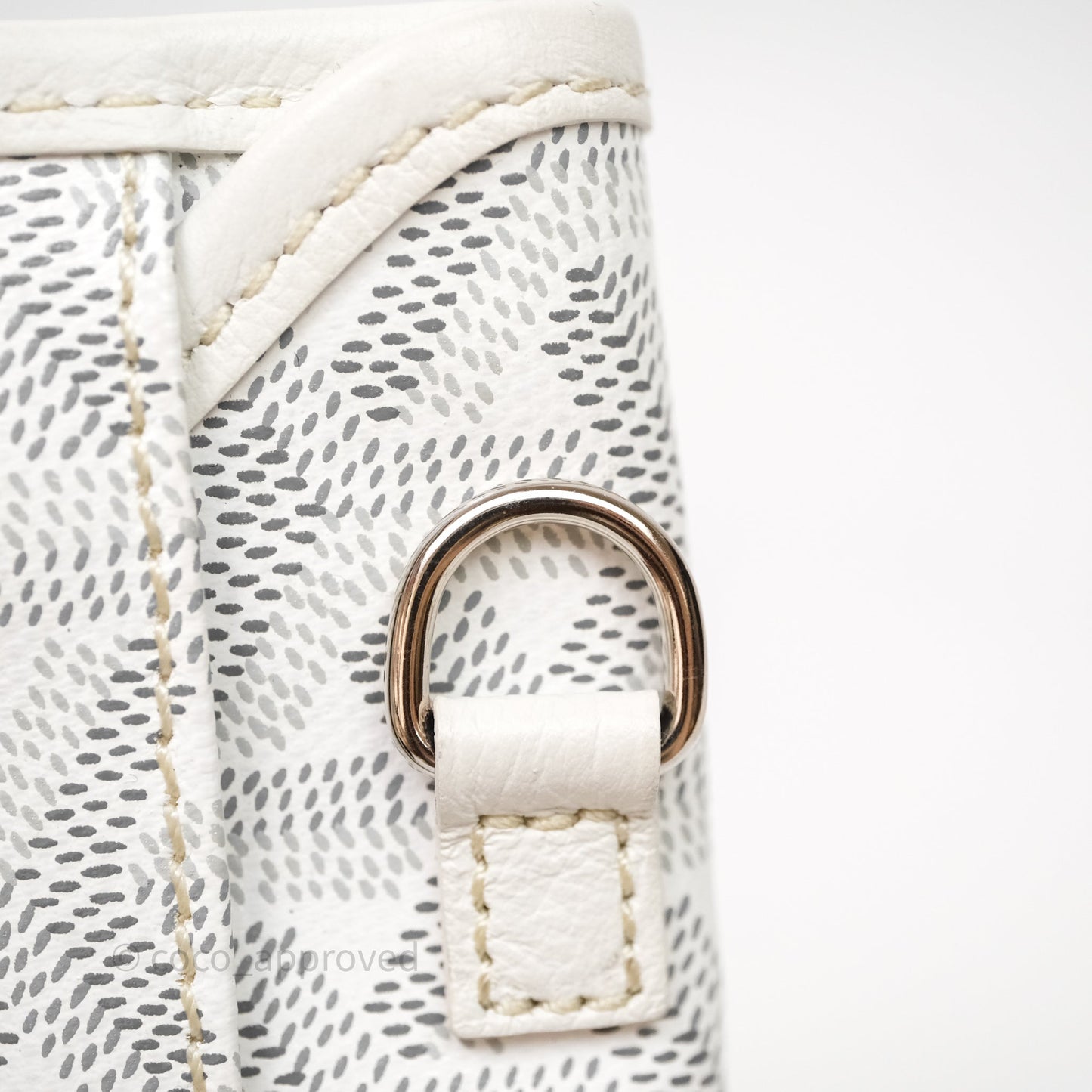 Goyard Bohème Hobo Bag PM White Goyardine Canvas