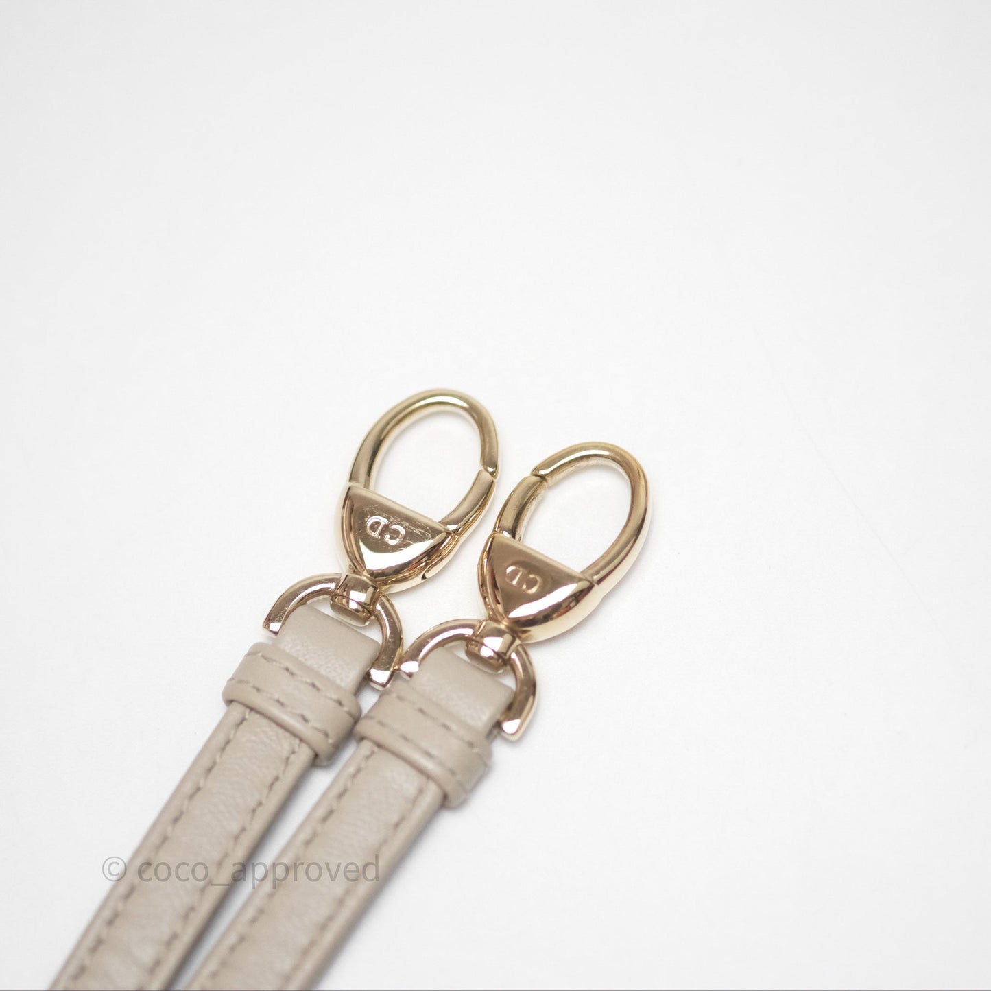 Christian Dior Micro Lady Dior Cannage Beige Lambskin Gold Hardware