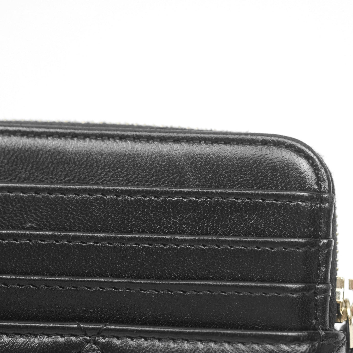 Chanel 19 Black Zipped Coin Purse Lambskin Gold Hardware