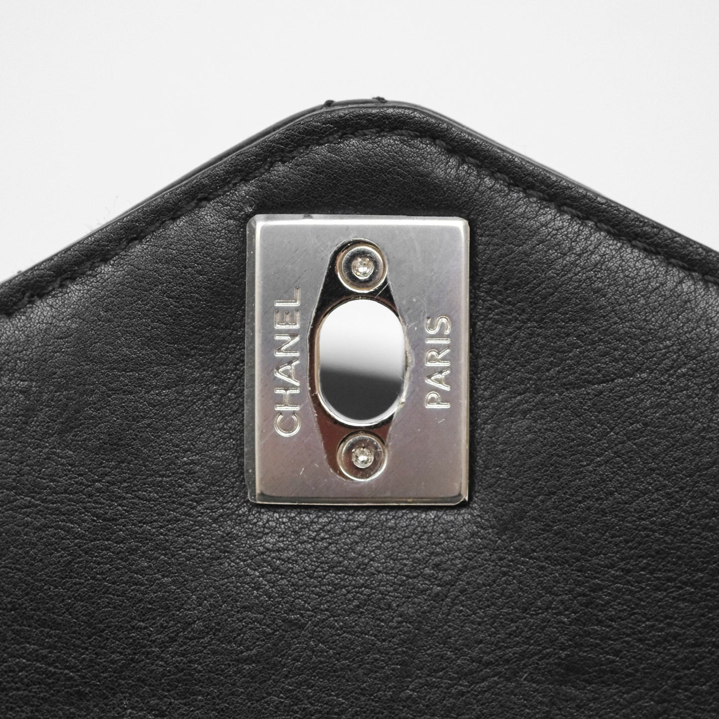 Chanel Small Precious Union Flap Black Calfskin Gold & Silver Hardware