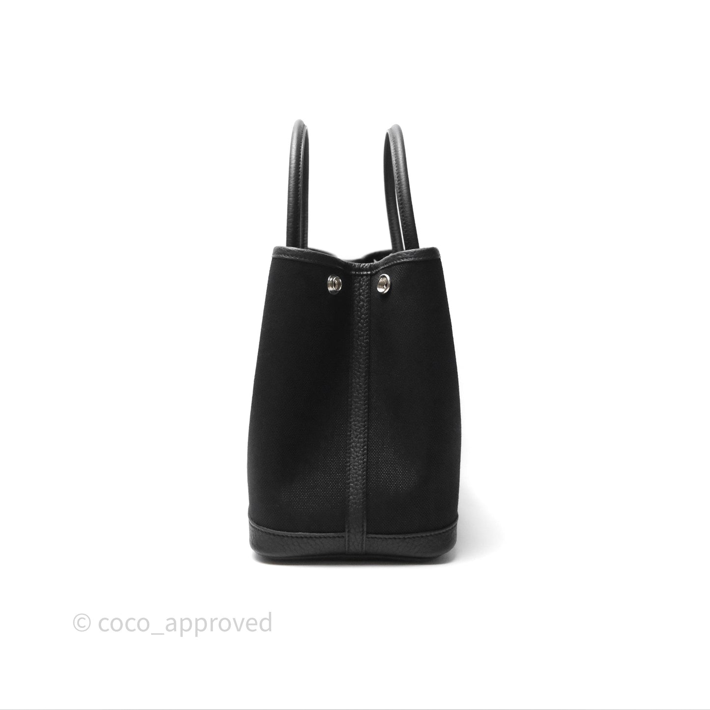 Hermès Garden Party 30 Canvas Noir 89 Black