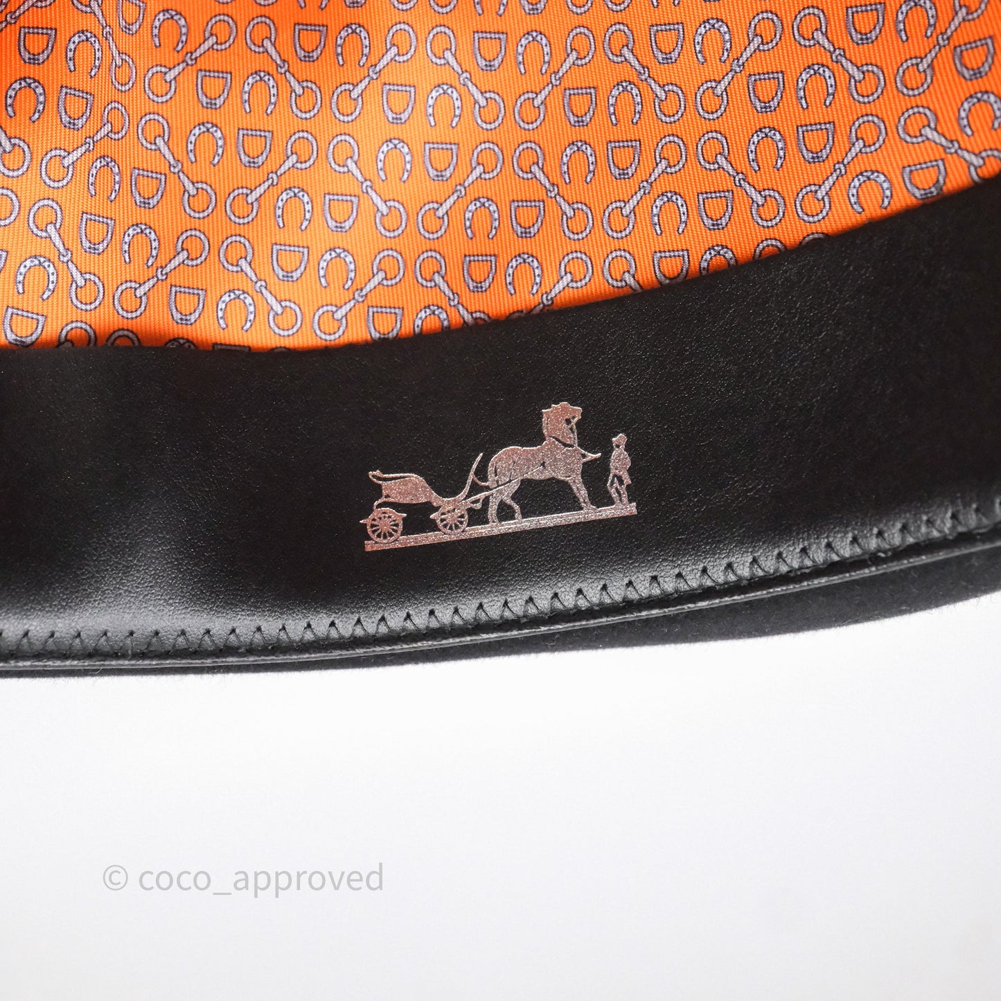 Hermès Black Trilby Hat Size 59