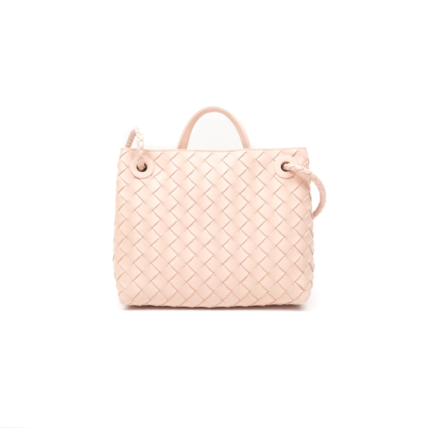 Bottega Veneta Small Andiamo Bag Lotus Intrecciato Lambskin