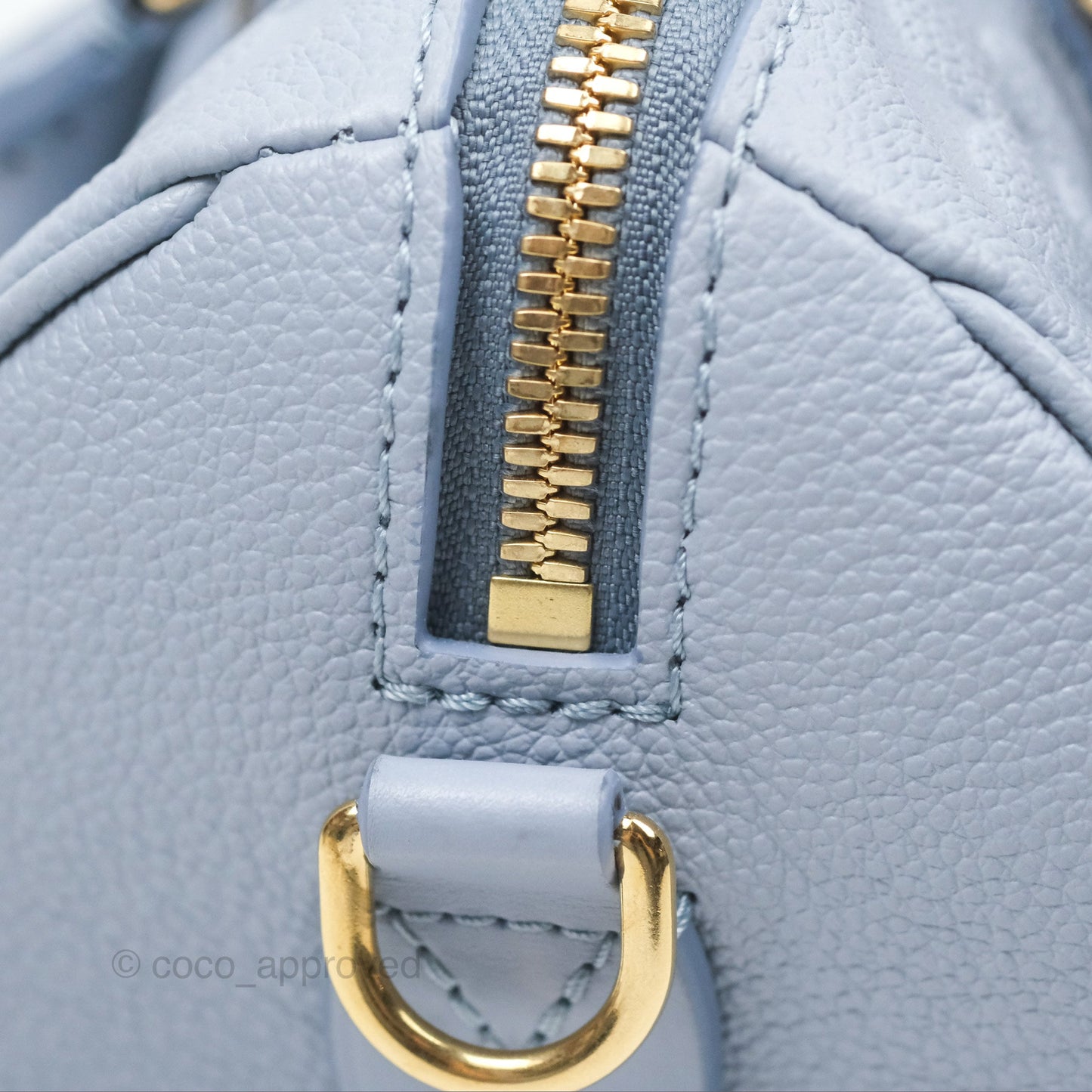 Louis Vuitton Speedy Bandoulière 20 Monogram Empreinte Leather Blue Hour
