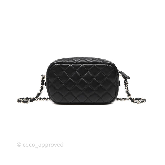 Chanel Camera Case Bag Lambskin Silver Hardware