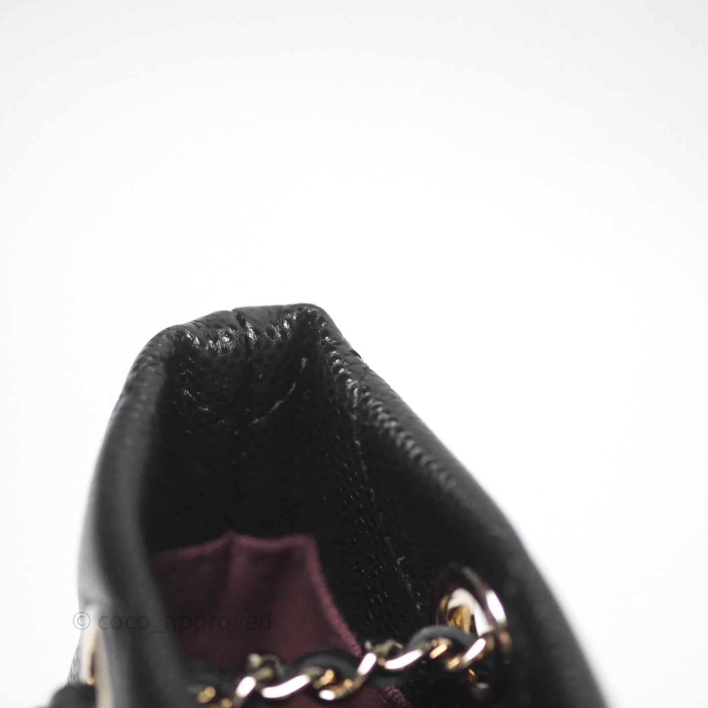 Chanel Mini Tote Bag Black Caviar Gold Hardware 25C