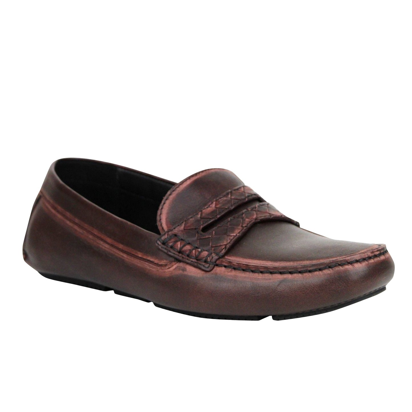 Luxury Bottega Veneta Men's Worn Leather Loafer Shoes (EU /  US)