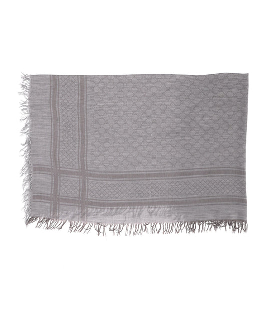 Luxury Gucci Trending 2025 GG Monogram Diamante Cavendish Square Shawl in Beige Wool