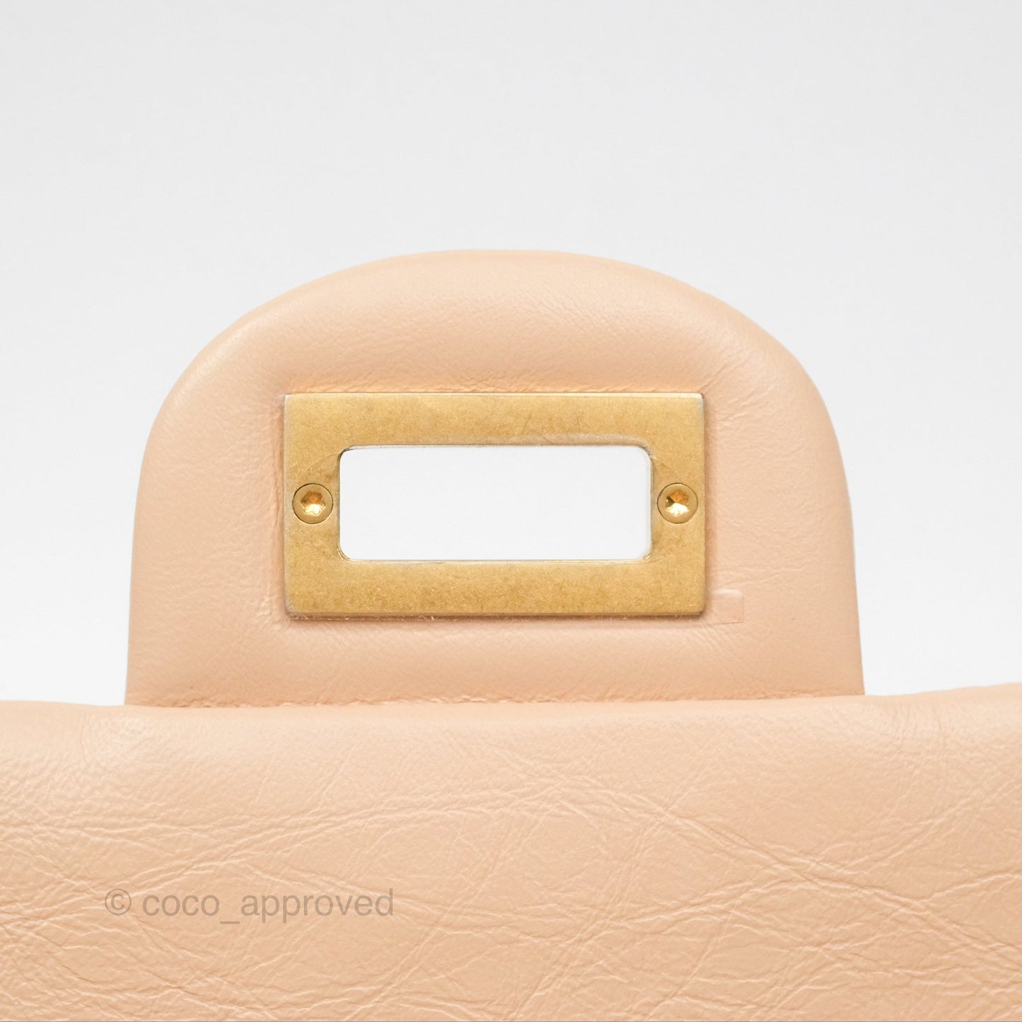 Chanel Mini Reissue 224 Beige Aged Calfskin Aged Gold Hardware