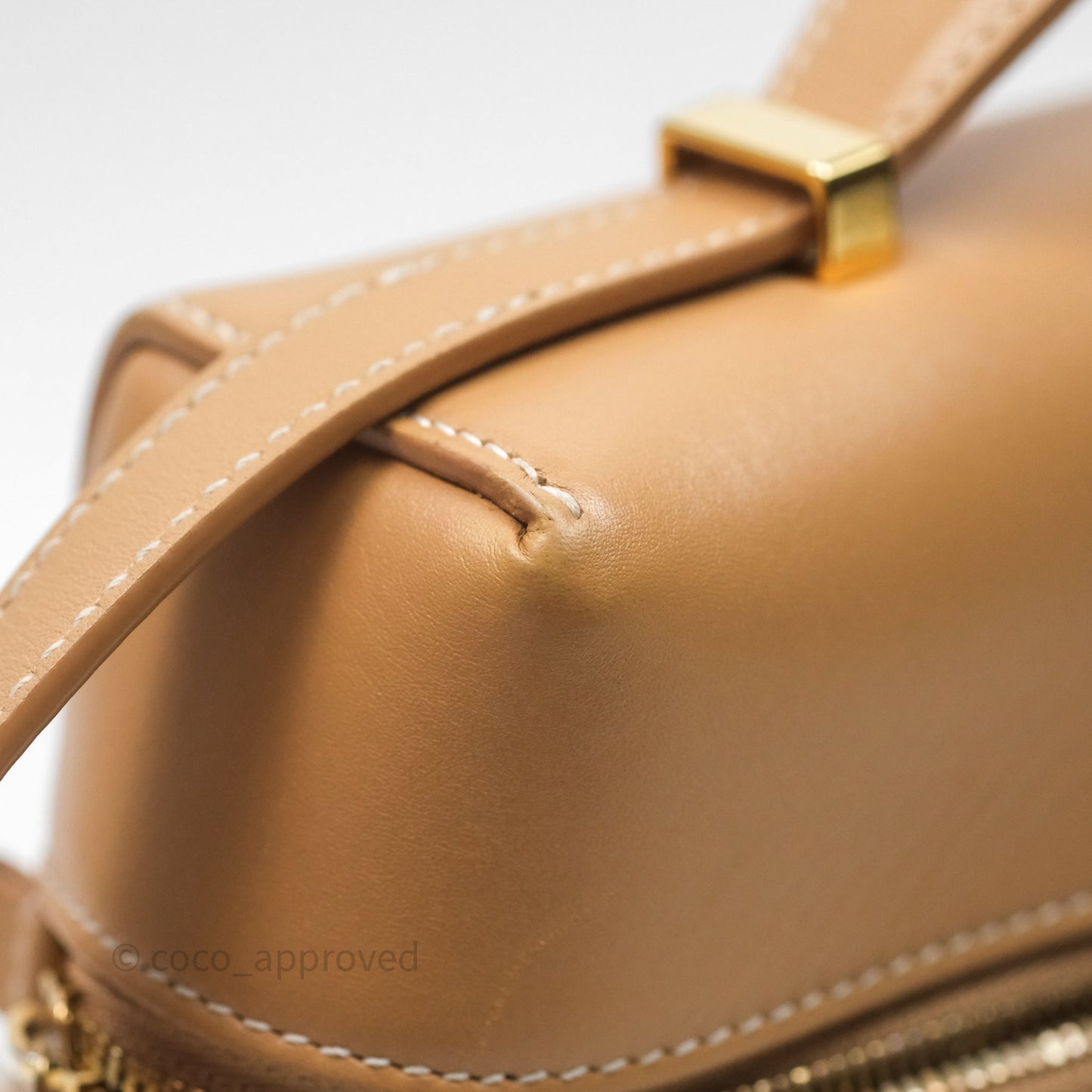 Loro Piana Extra Bag L27 Light Bamboo Calfskin Gold Hardware