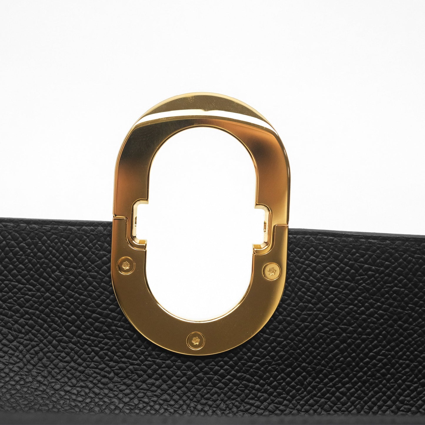 Hermès Maillon To Go Epsom Noir 89 Gold Hardware