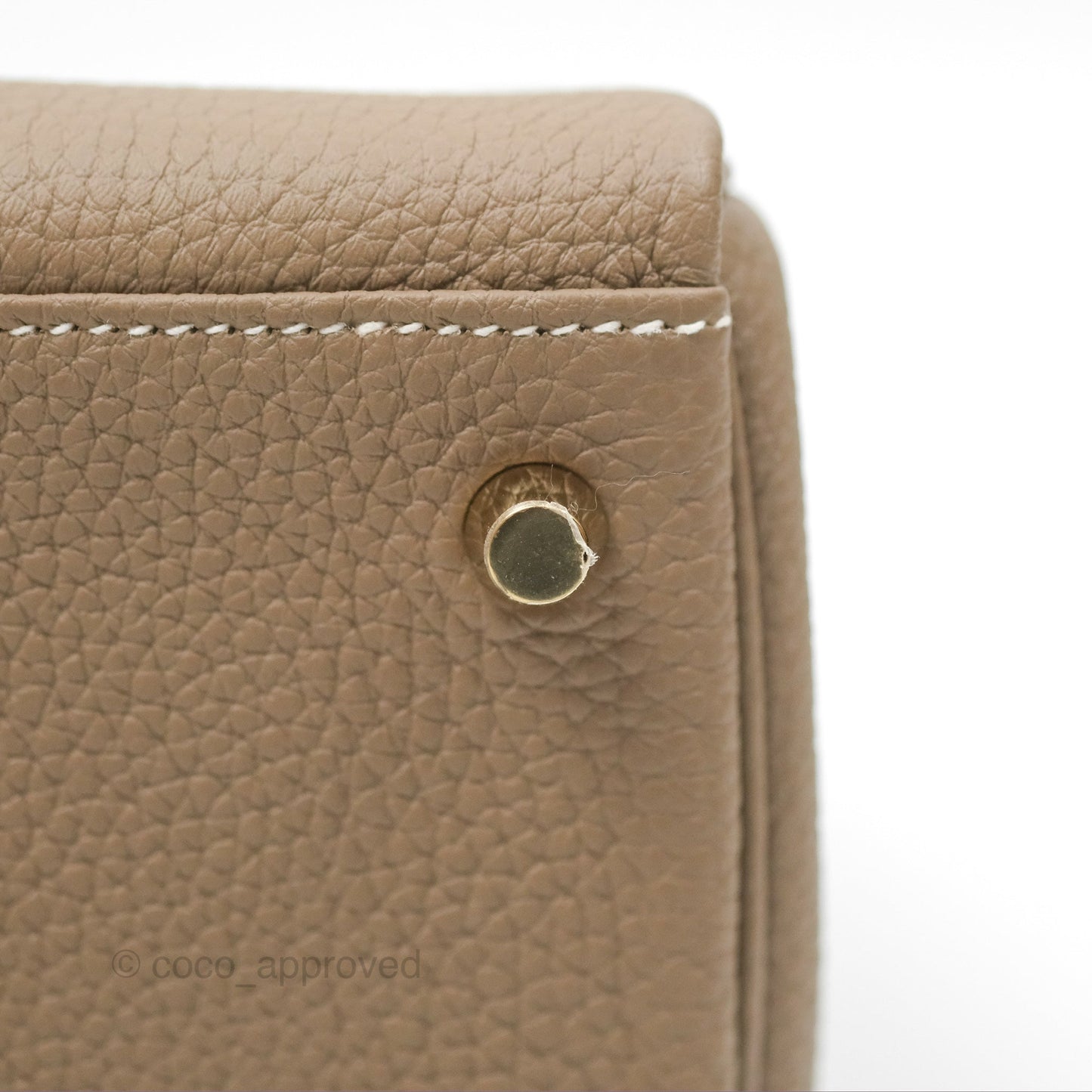 Hermès Kelly 28 Retourne Etoupe Togo Gold Hardware