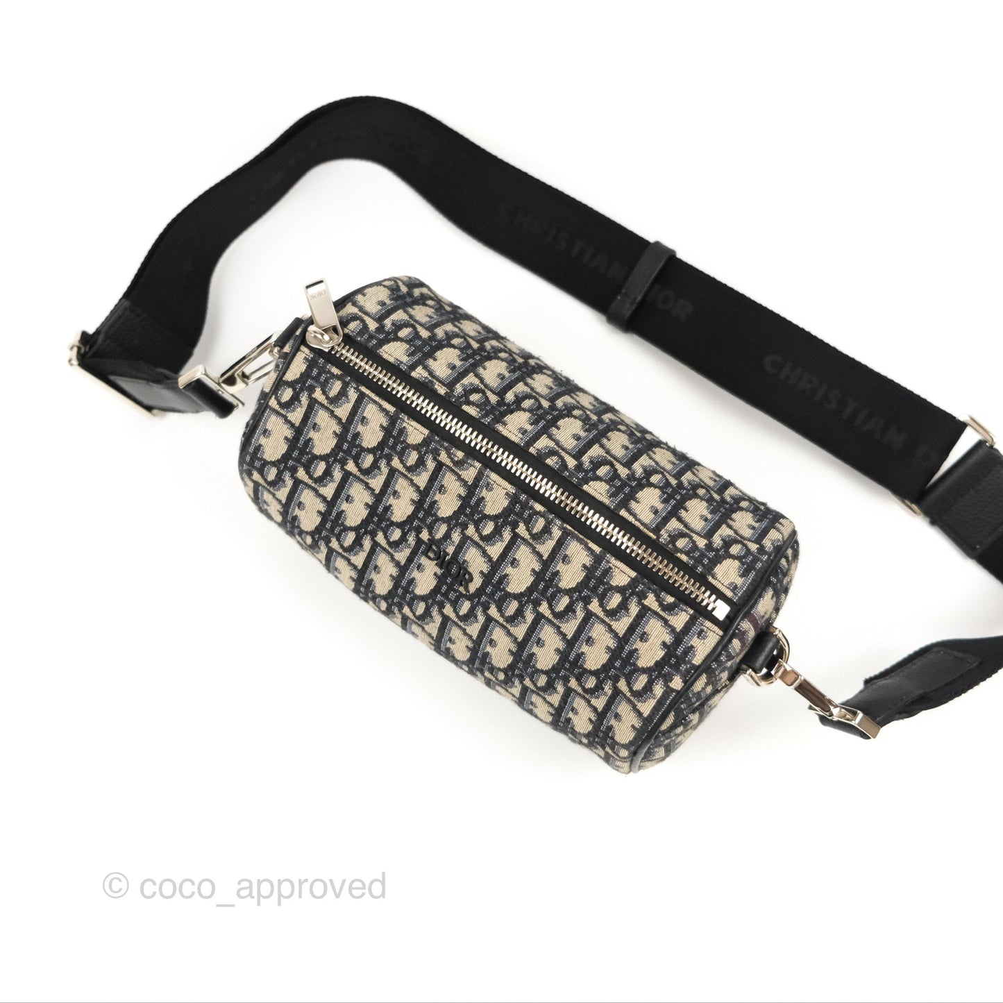 Dior Men's Roller Messenger Bag Oblique Jacquard