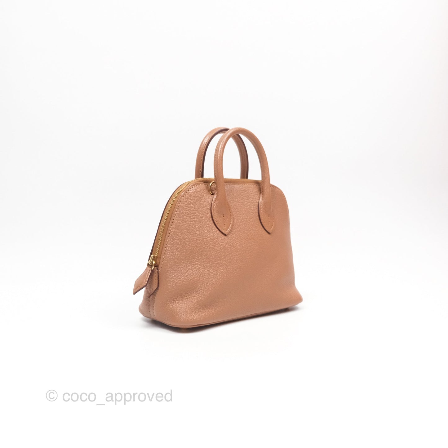 Hermès Bolide Mini 1923 Quebracho 2J Chevre Mysore Gold Hardware