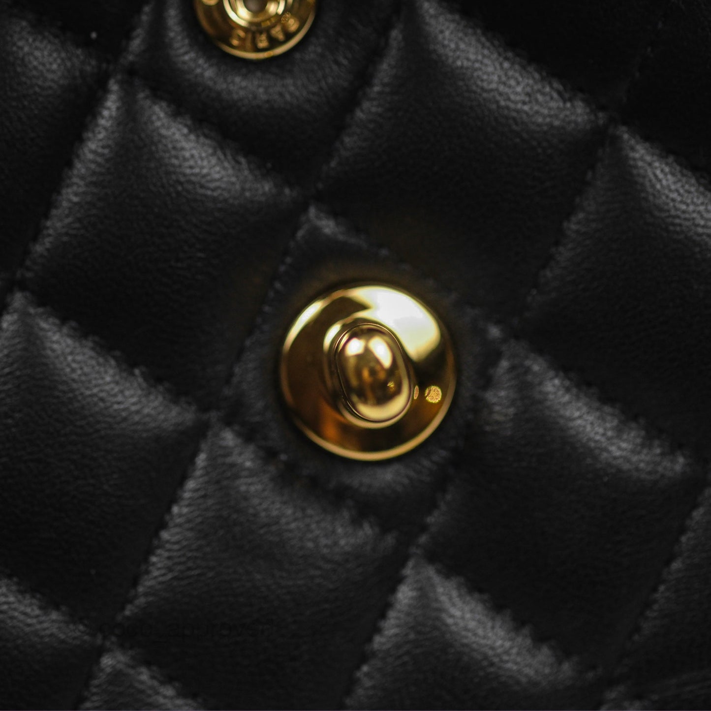Chanel Small Classic Flap Quilted Black Lambskin Gold Hardware