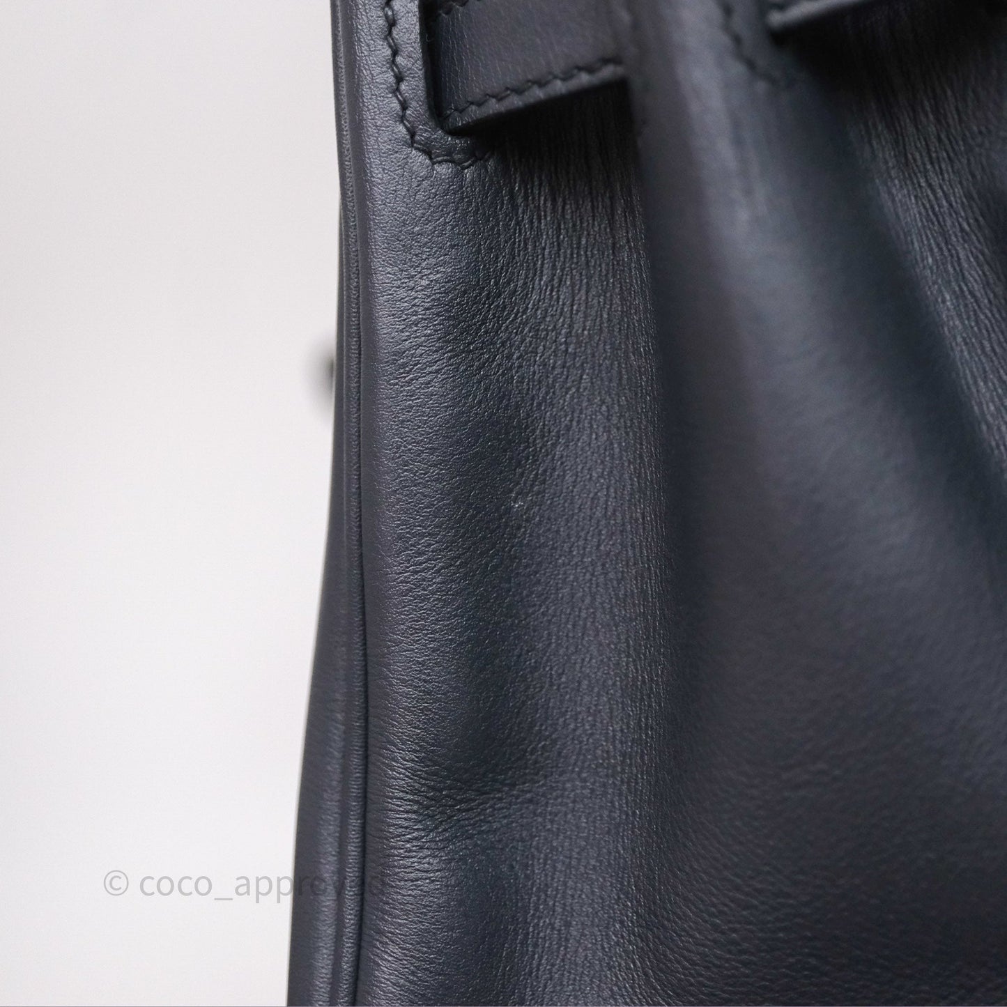 Hermes Birkin 25 Indigo Blue Swift Palladium Hardware