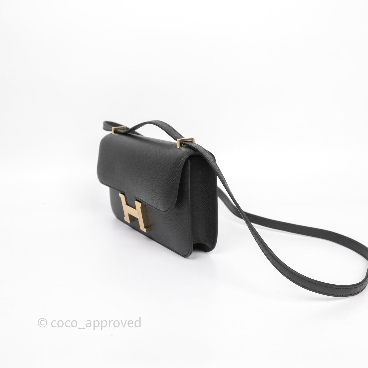 Hermès Constance Elan Plomb 8P Epsom Gold Hardware