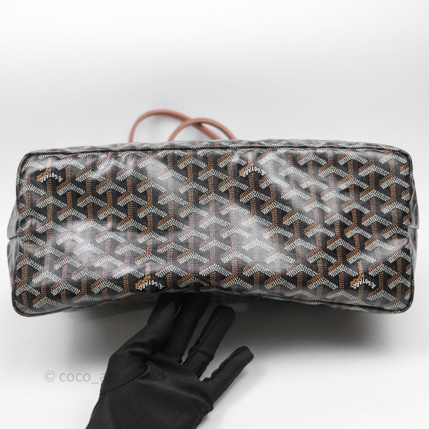 Goyard St Louis Tote PM Tan Black