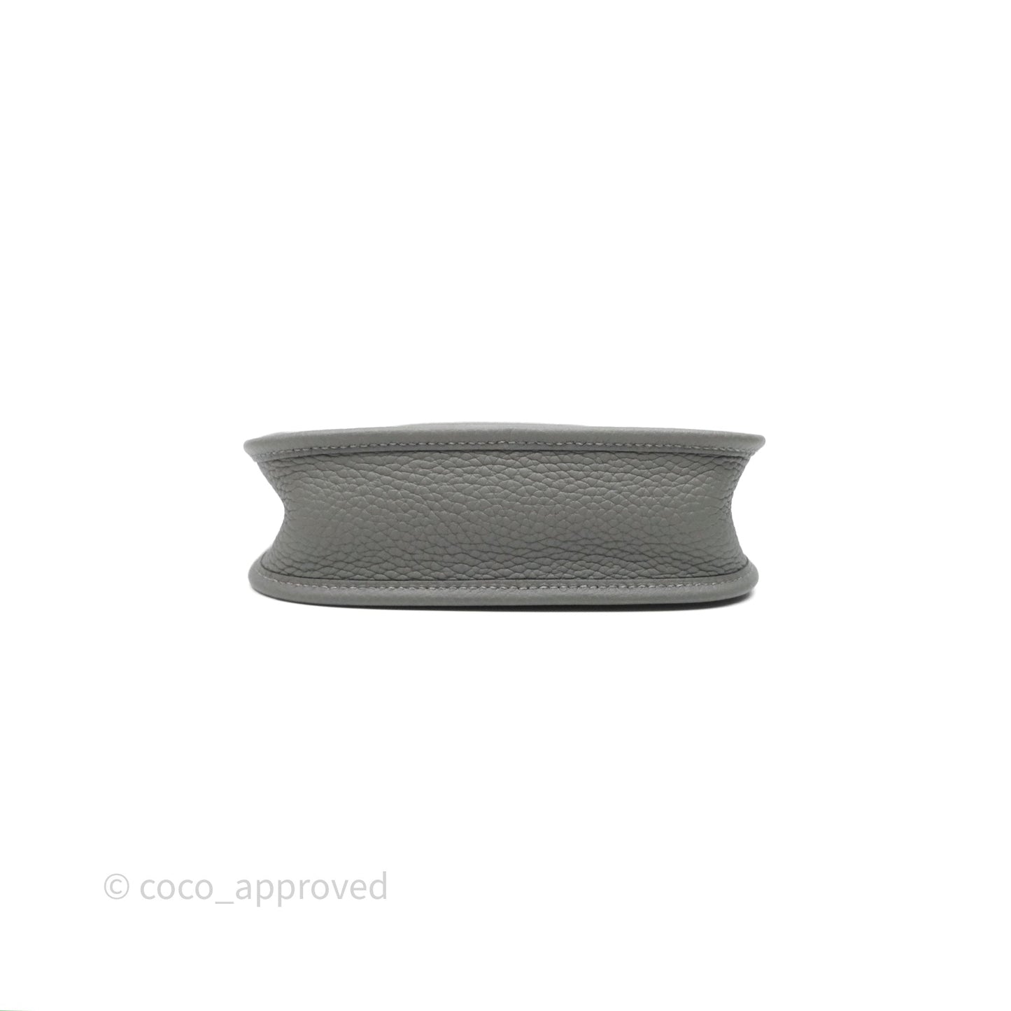 Hermès Mini Evelyne 16 Gris Meyer 0L Clemence Palladium Hardware