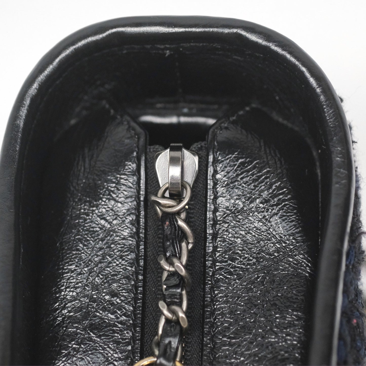 Chanel Small Gabrielle Hobo Black Navy Tweed