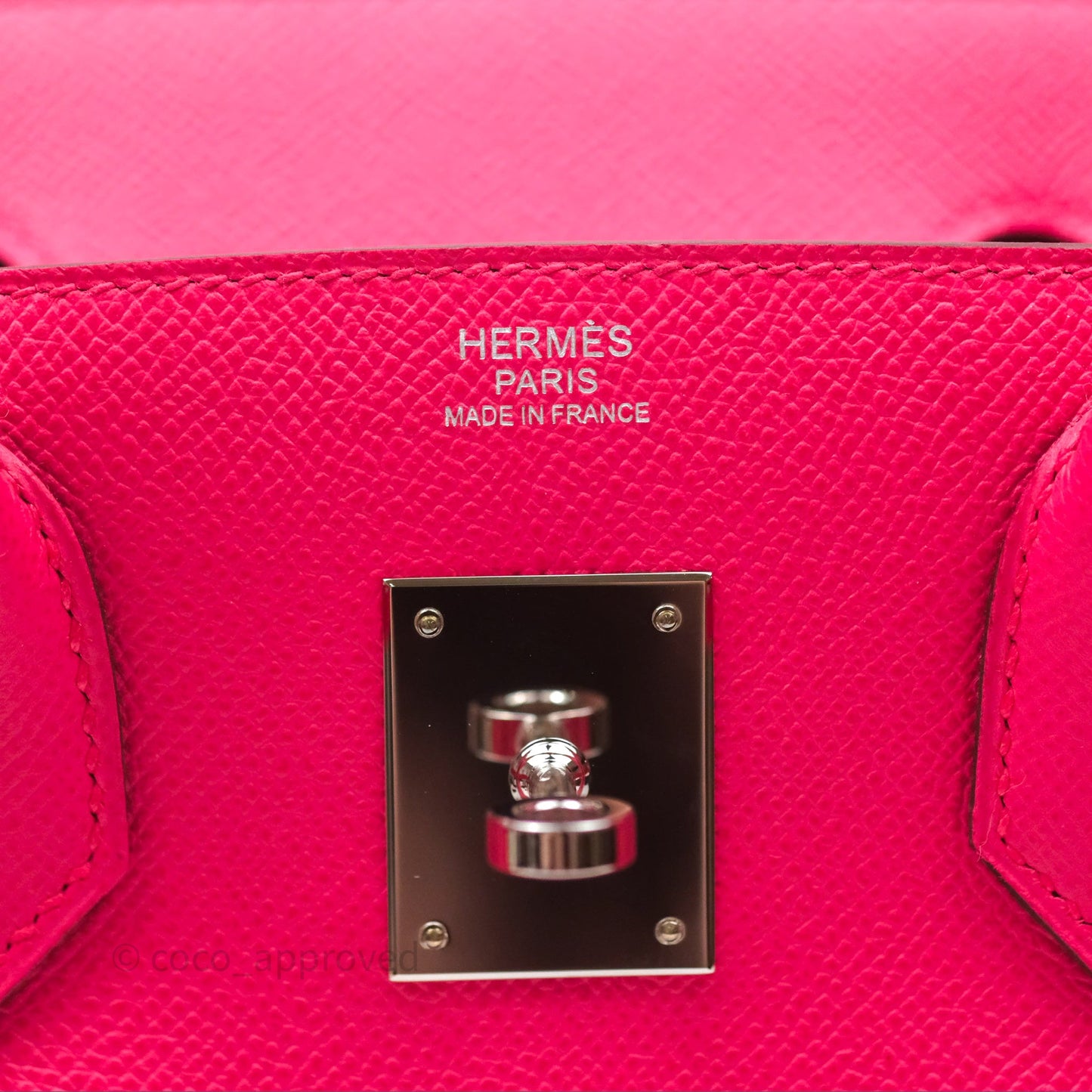 Hermès Birkin 30 Framboise 90 Epsom Palladium Hardware