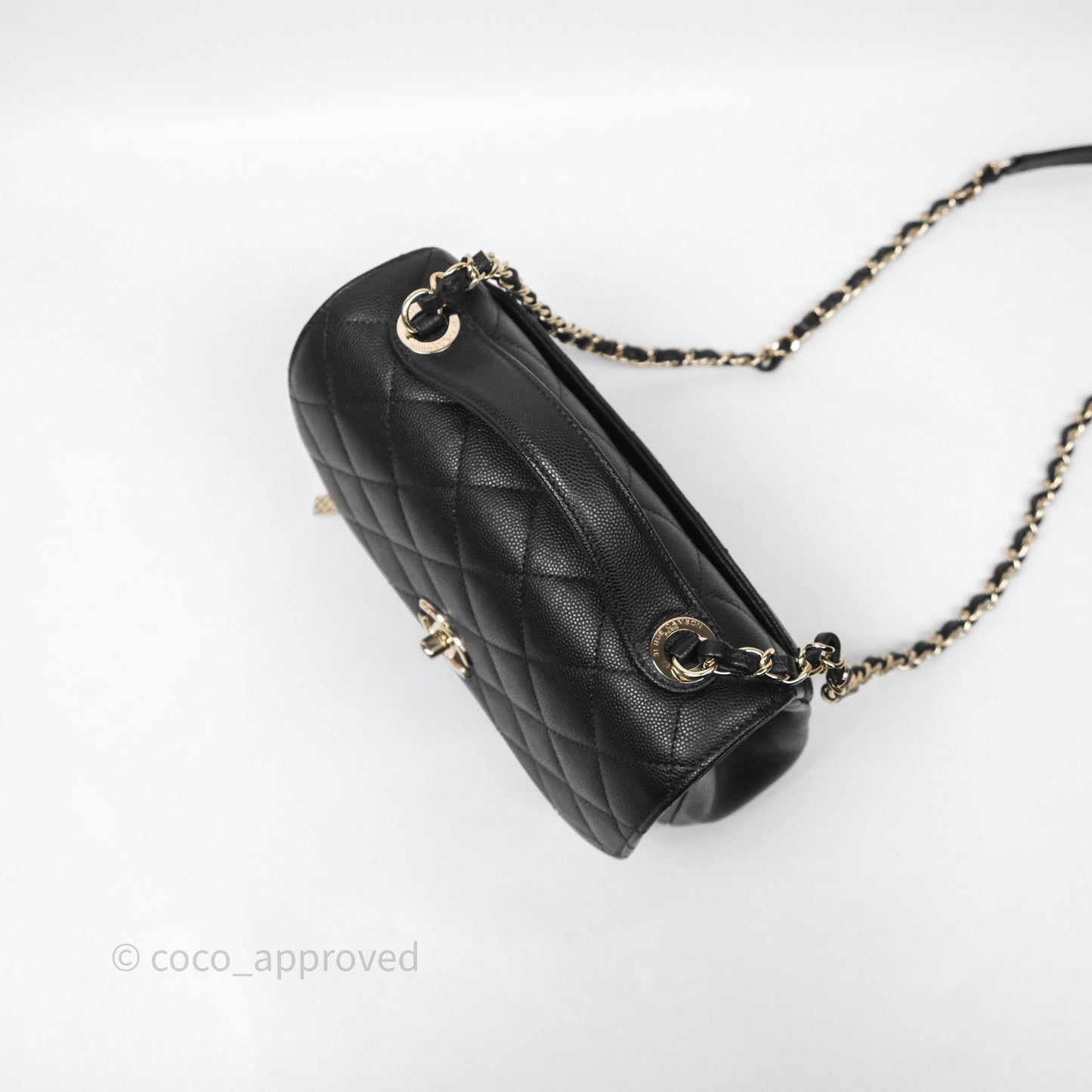 Chanel Quilted Medium Business Affinity Flap Black Caviar Gold Hardware