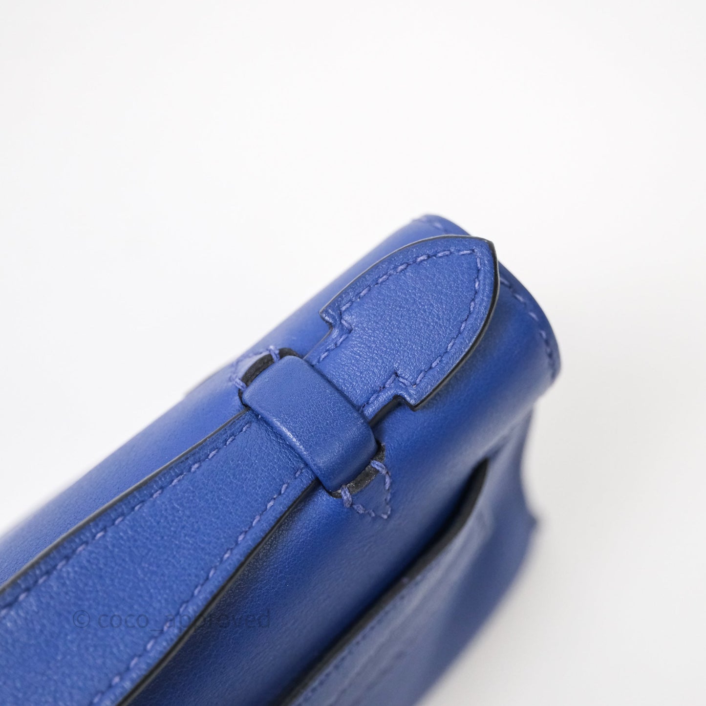 Hermès Kelly Pochette Clutch Electric Blue Swift Gold Hardware