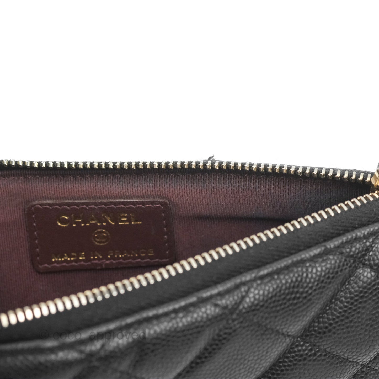 Chanel Classic Long Wallet Pouch Black Caviar