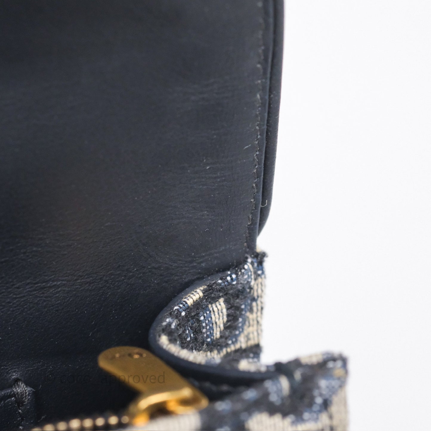 Christian Dior Blue Dior Oblique Jacquard Saddle Belt Pouch