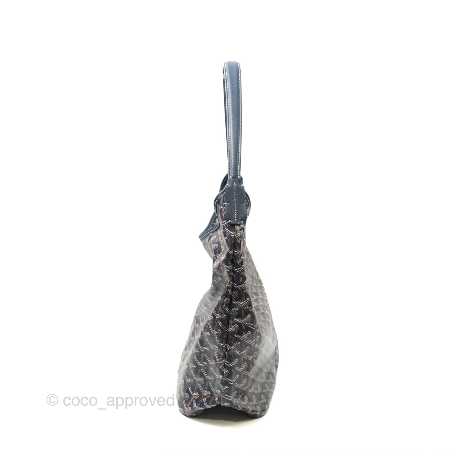 Goyard Bohème Hobo Bag Navy Goyardine Canvas