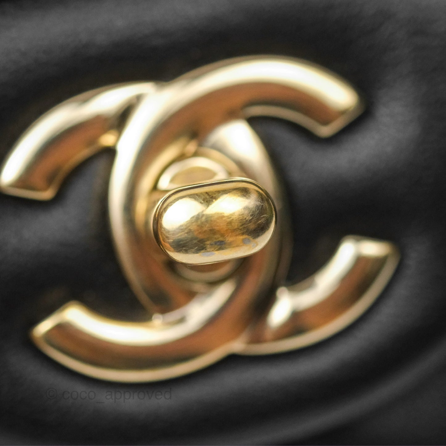 Chanel Mini Rectangular Quilted Black Lambskin Gold Hardware
