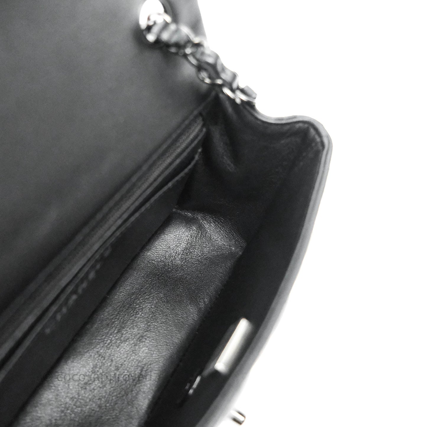 Chanel Quilted Mini Rectangular So Black Lambskin