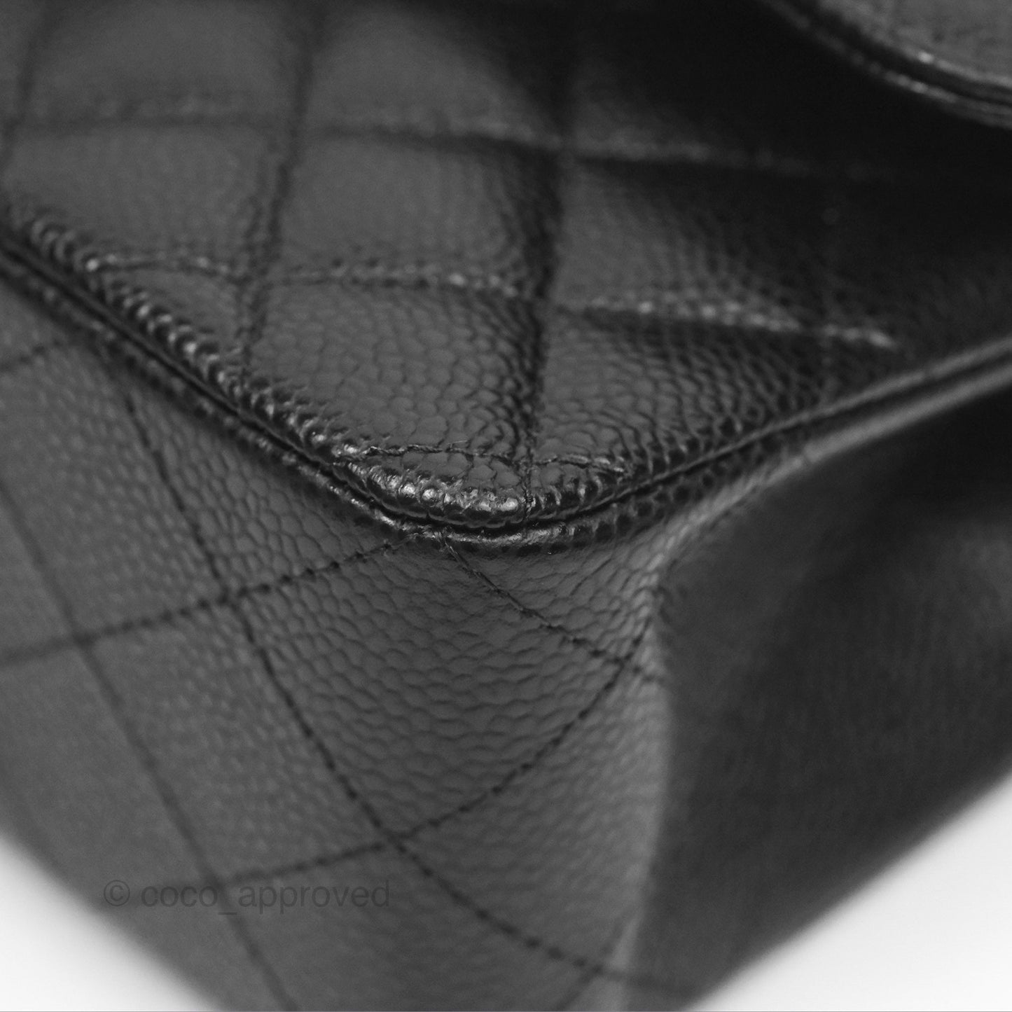 Chanel Small Classic Flap Quilted Black Caviar Gold Hardware