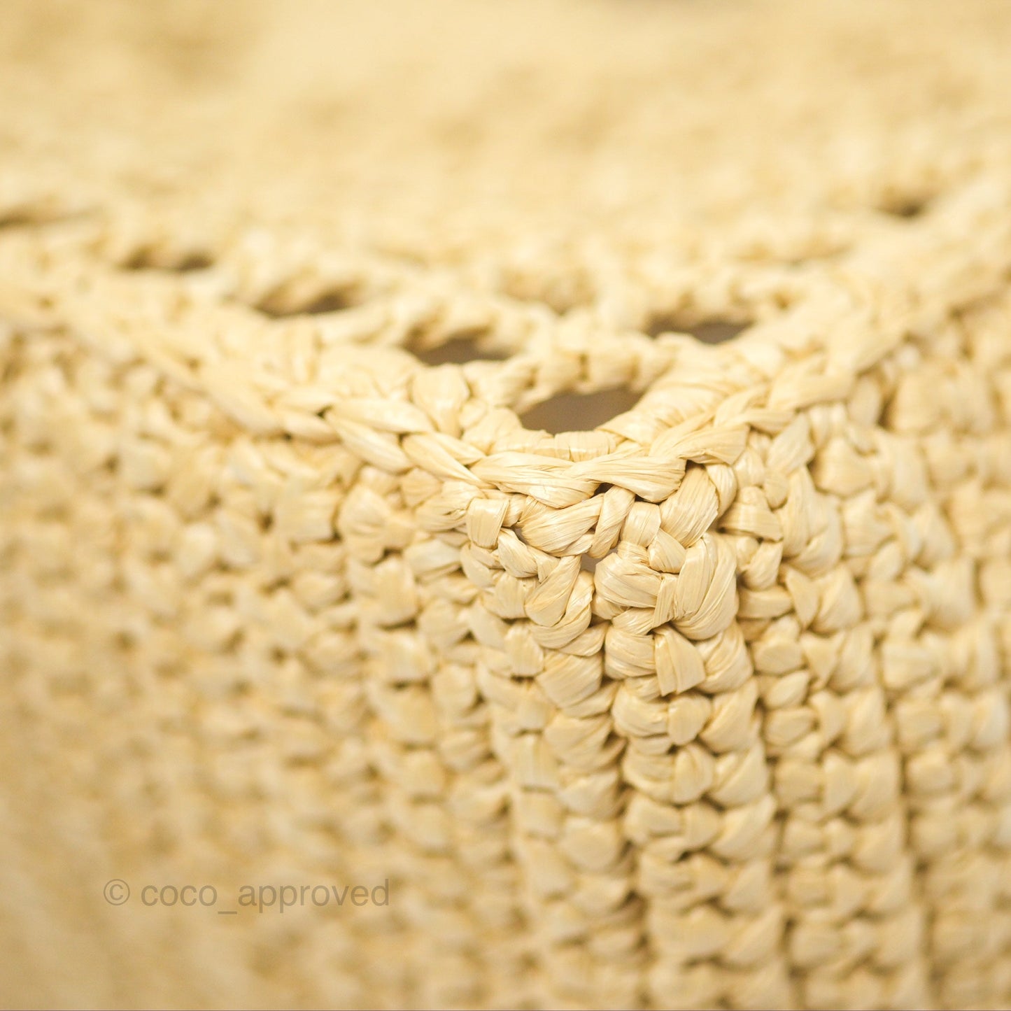 Prada Small Raffia Shopping Tote Bag