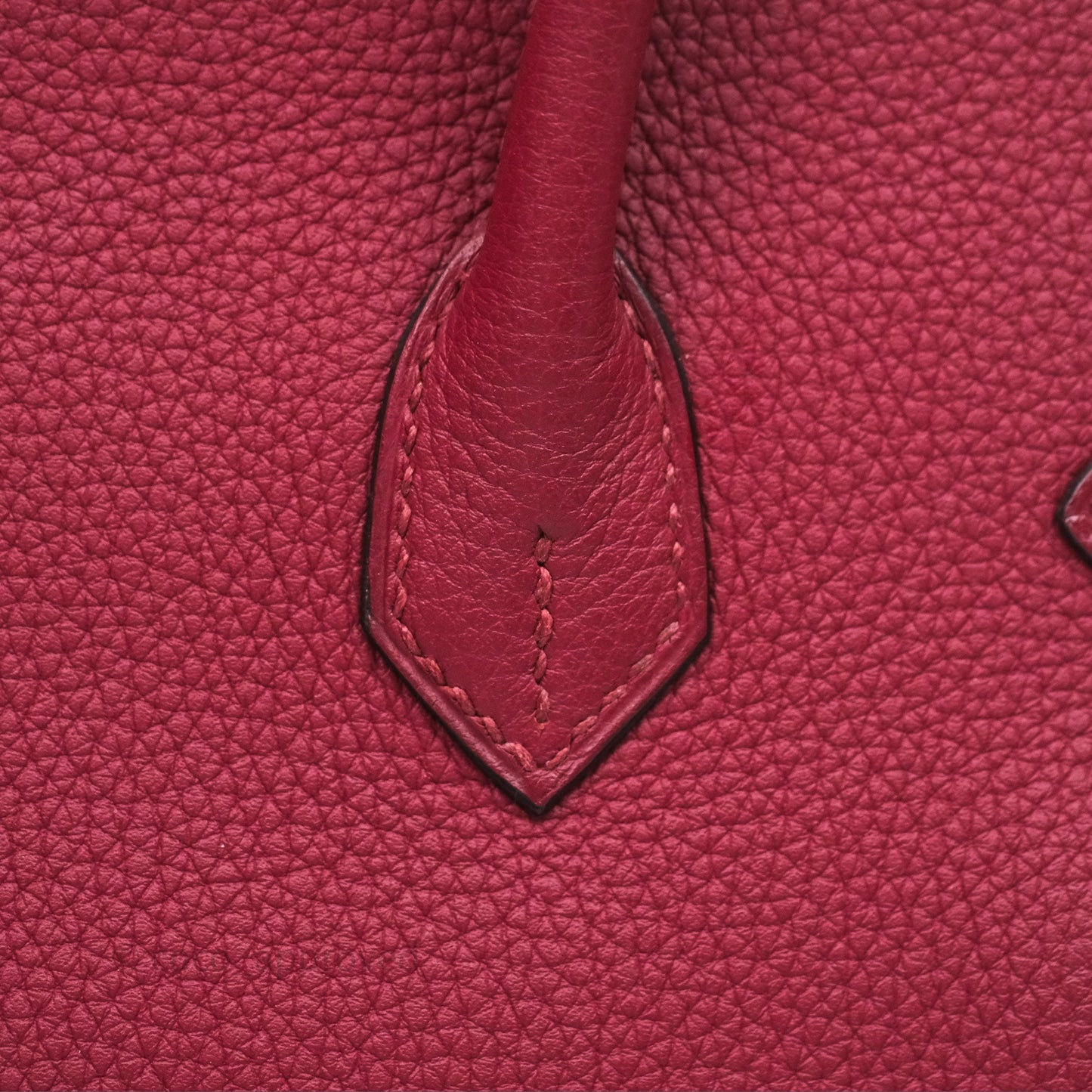Hermès Birkin 25 Retourne Rouge Grenat Togo Gold Hardware