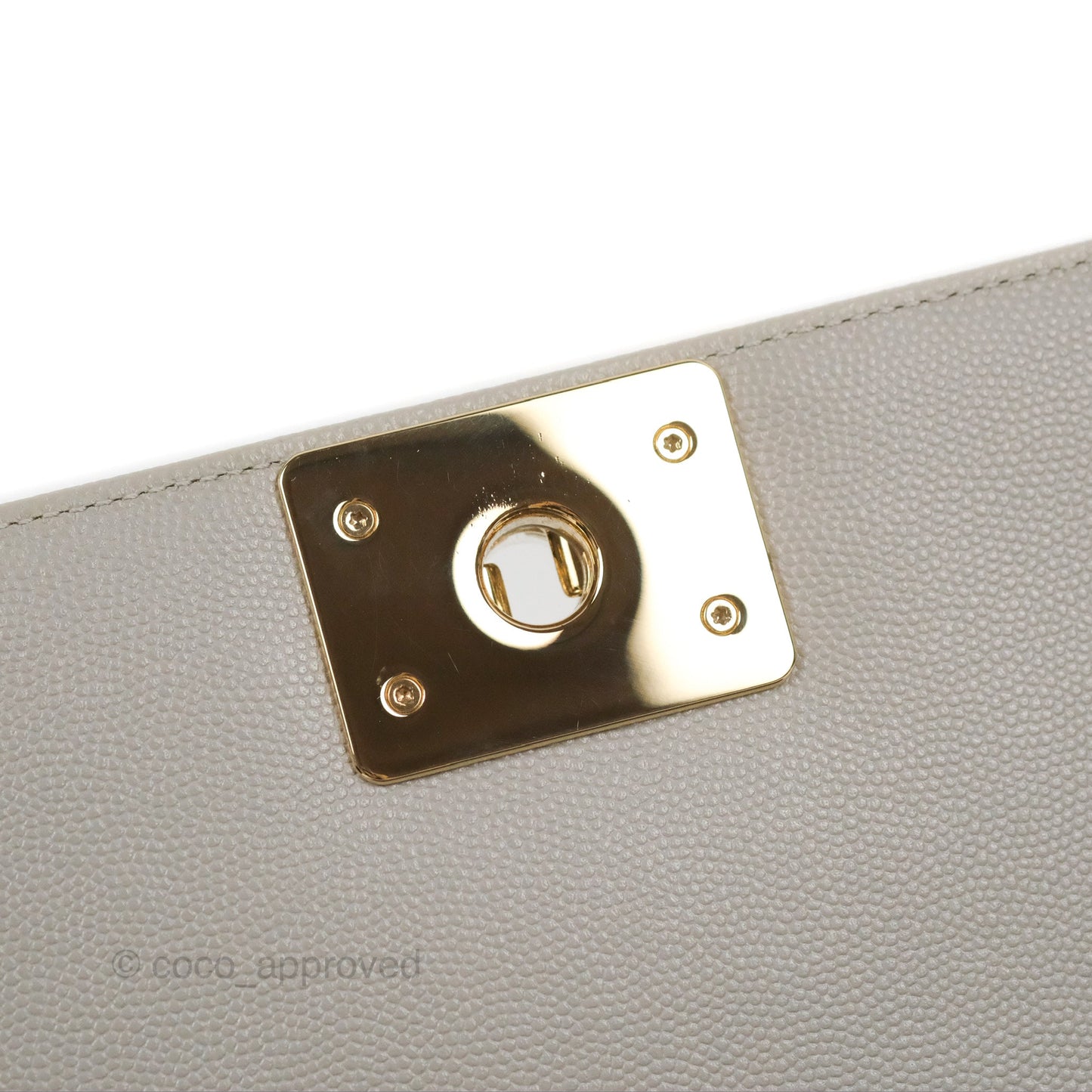 Chanel Medium Boy Chevron Grey Caviar Gold Hardware