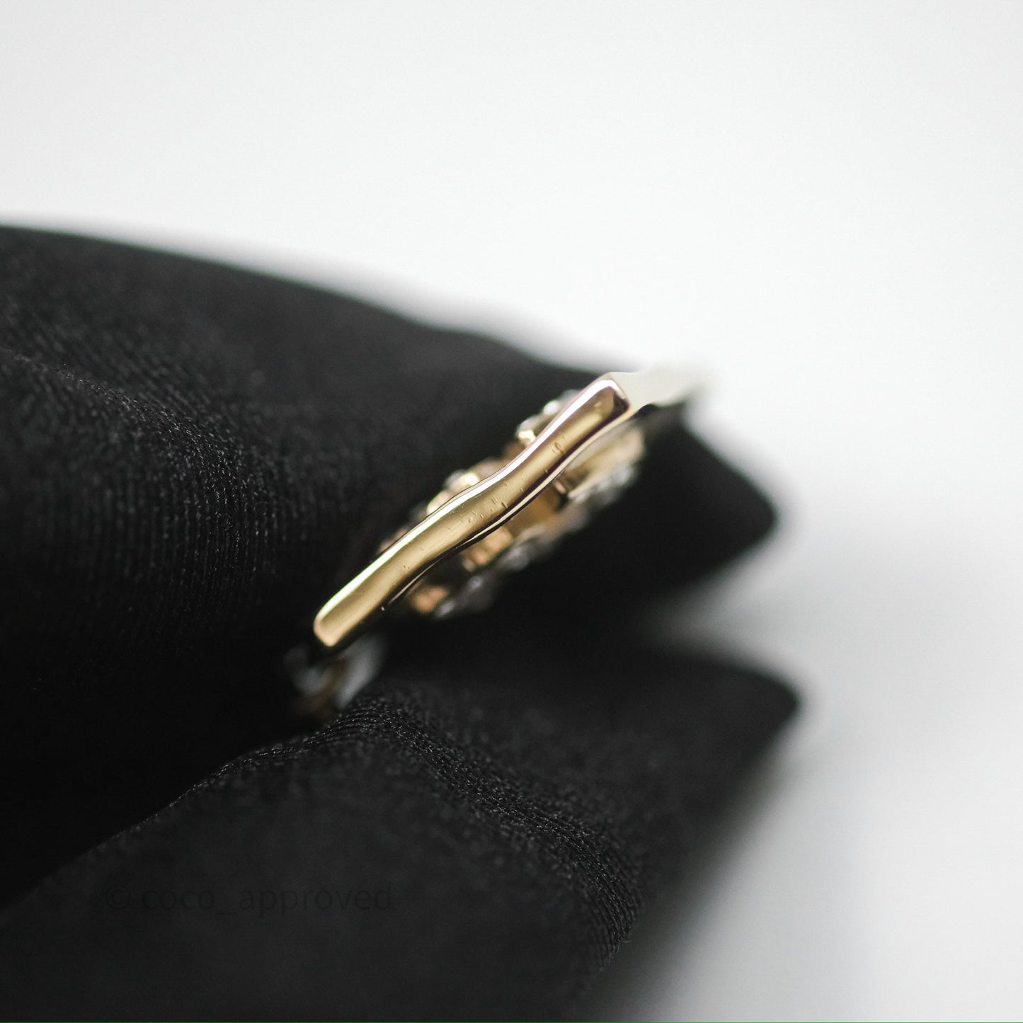 Chanel Crystal CC No.5 Drop Earrings Gold Tone 22S
