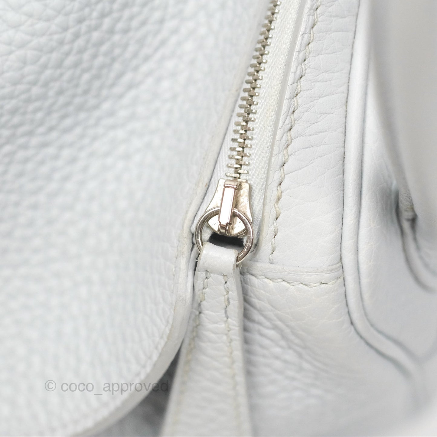 Hermès Lindy 26 Blue Glacier 8U Taurillon Clemence Palladium Hardware