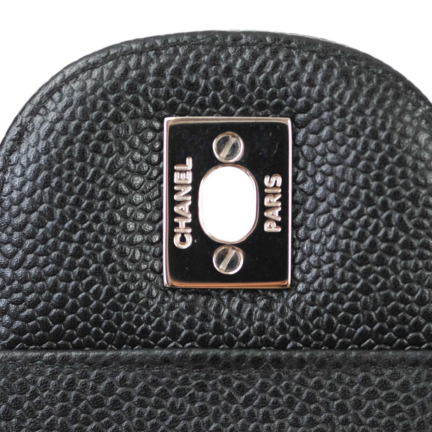 Chanel Jumbo Double Flap Black Caviar Silver Hardware⁣⁣