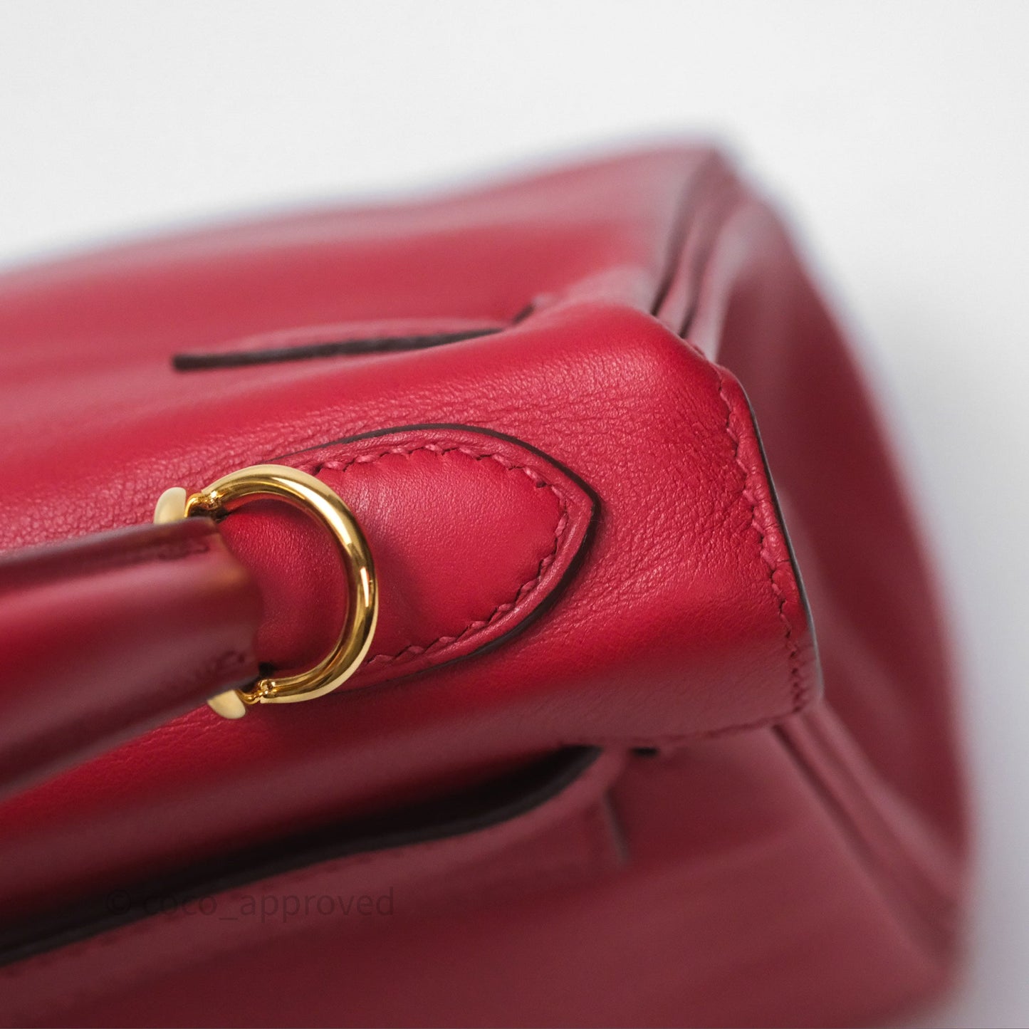 Hermès Kelly II 25 Retourne Swift Rouge Piment 5X Gold Hardware