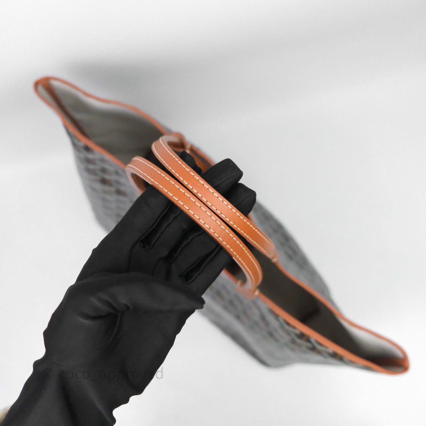 Goyard St Louis Tote PM Tan Black