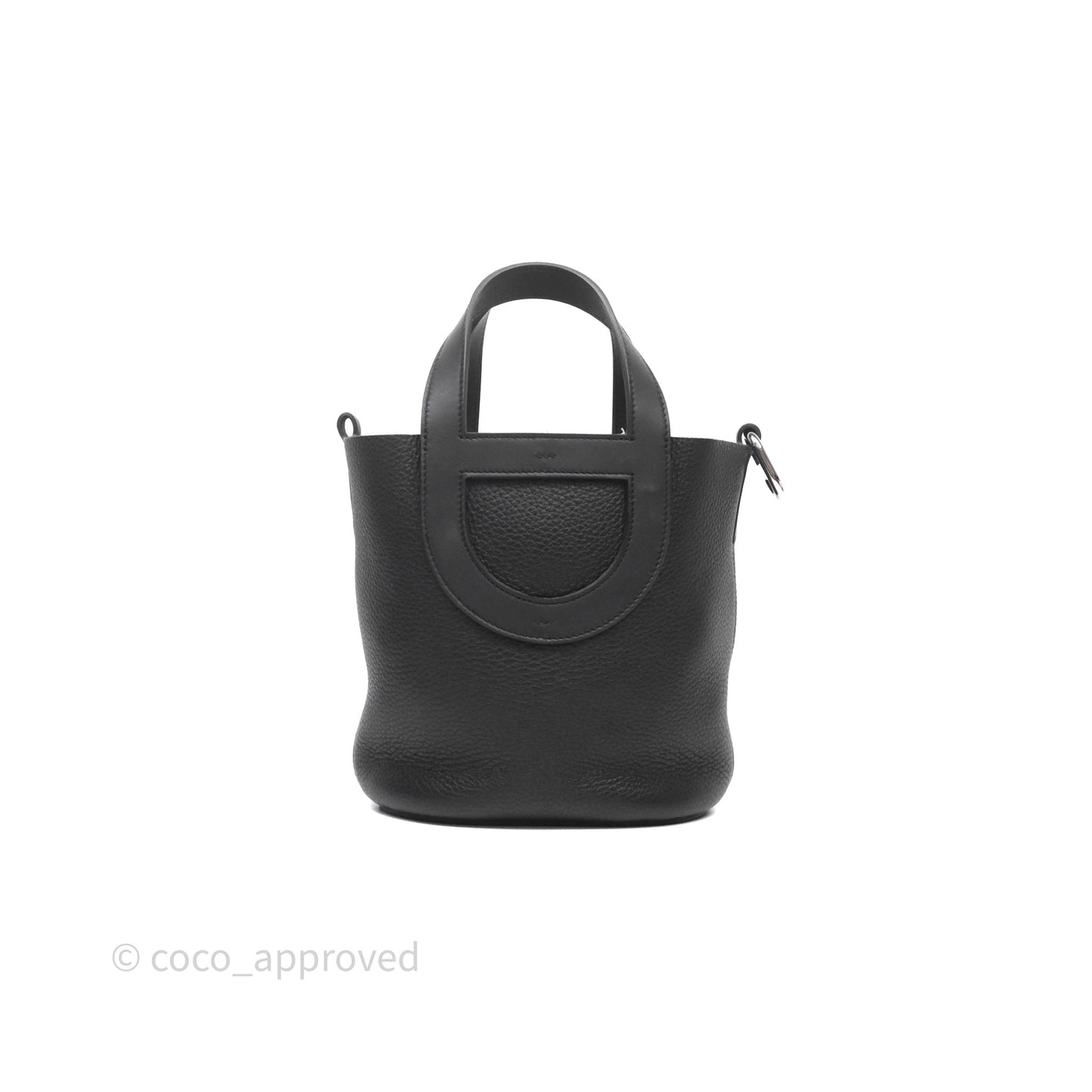Hermes In-The-Loop 18 Black Noir 89 Clemence Palladium Hardware
